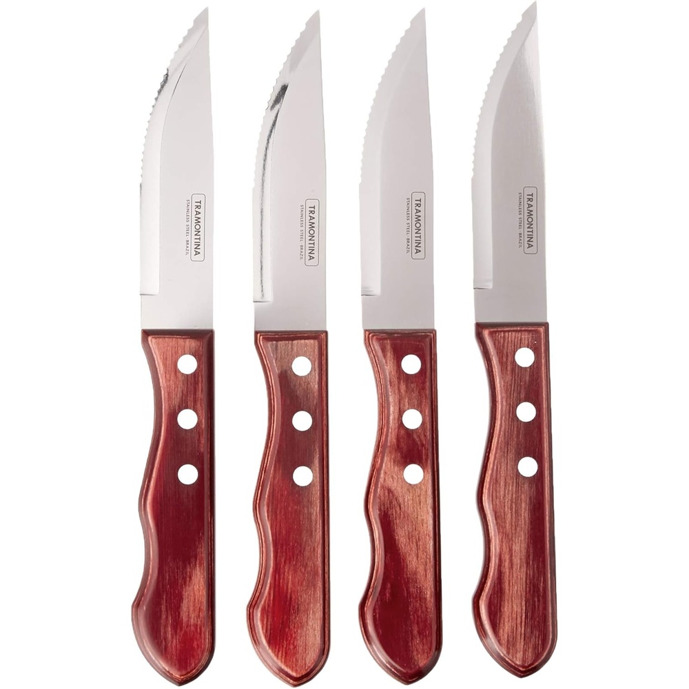 image:imageTramontina Porterhouse Stainless Steel Steak Knife SetPointed Tip 4 Pieces