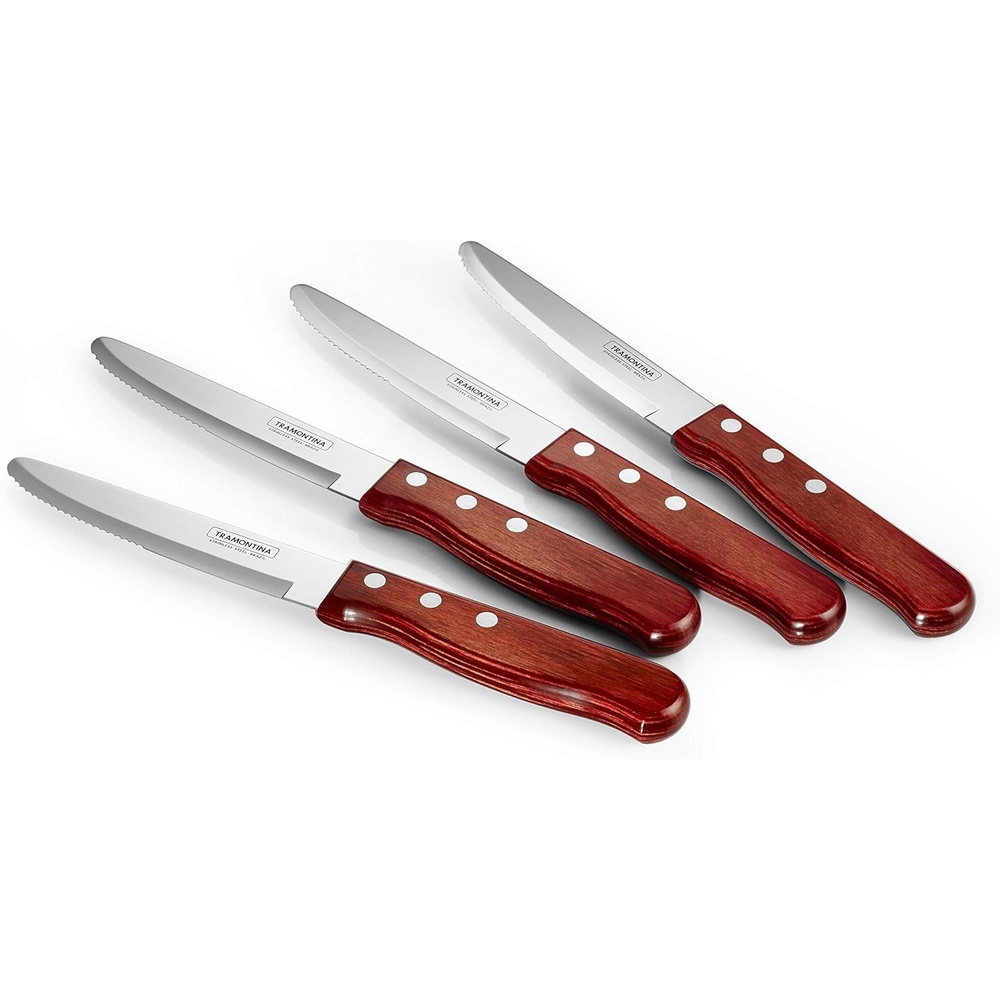 image:imageTramontina Porterhouse Stainless Steel Steak Knife SetRound TipPolywood Handle