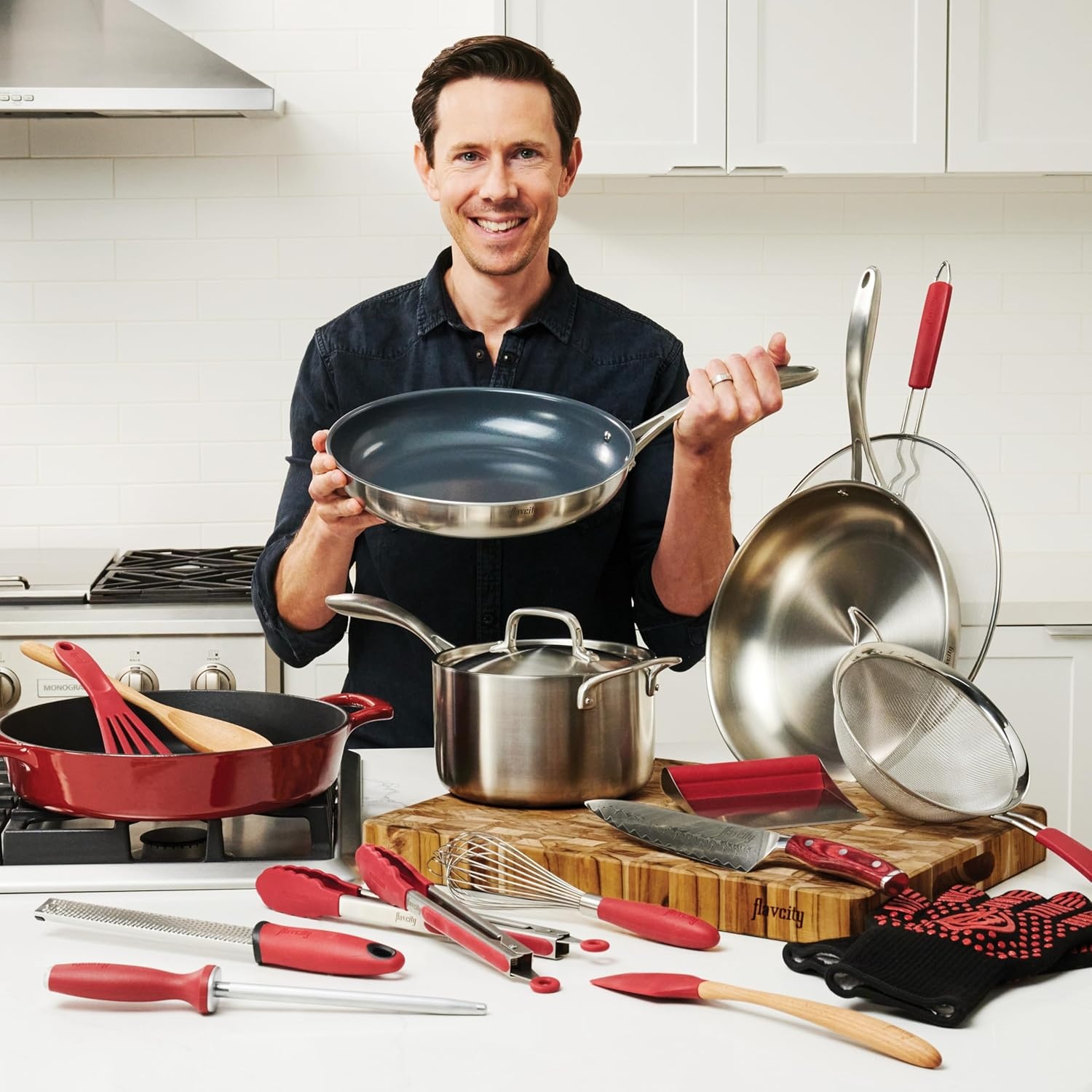 image:imageTramontina FlavCity 19 Piece Essential Cookware Set19 Piece