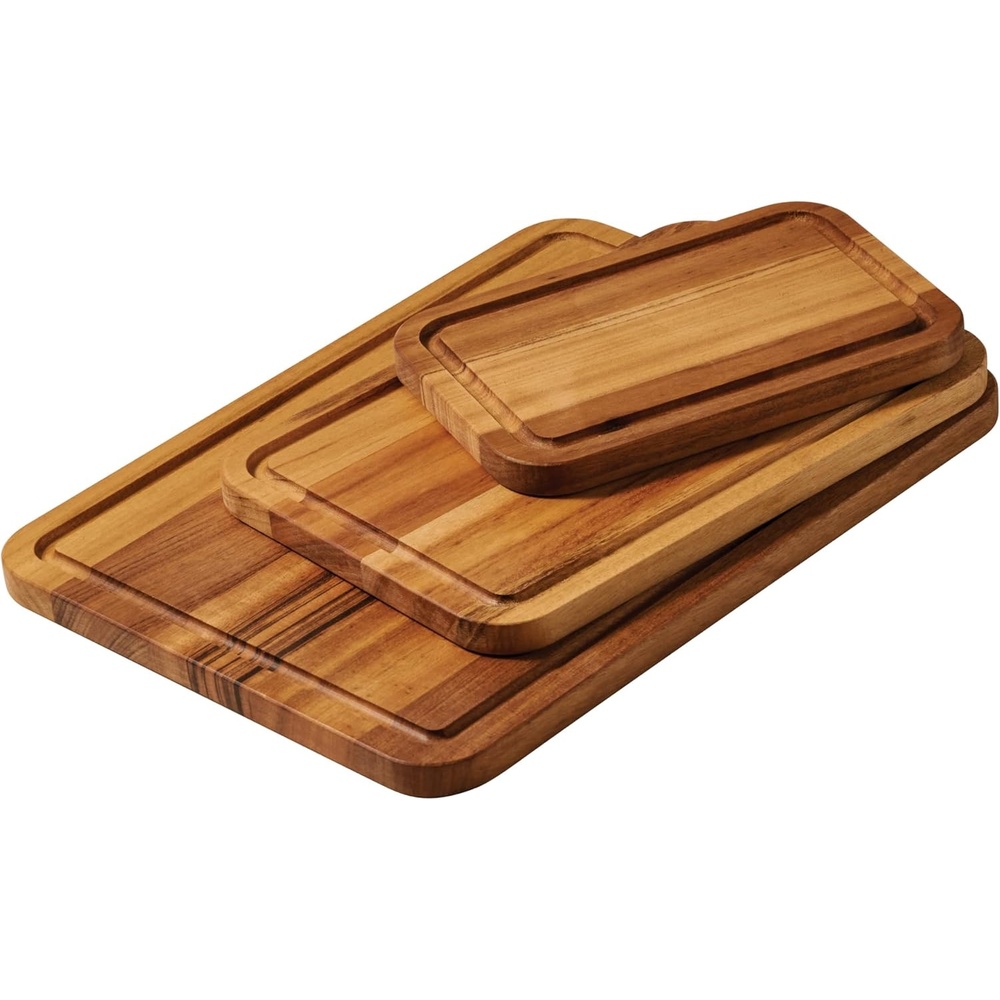 image:imageTramontina FSC Certified Brazilian Tigerwood Cutting and Serving Board 15 x 11in 81000048DS3 Pack