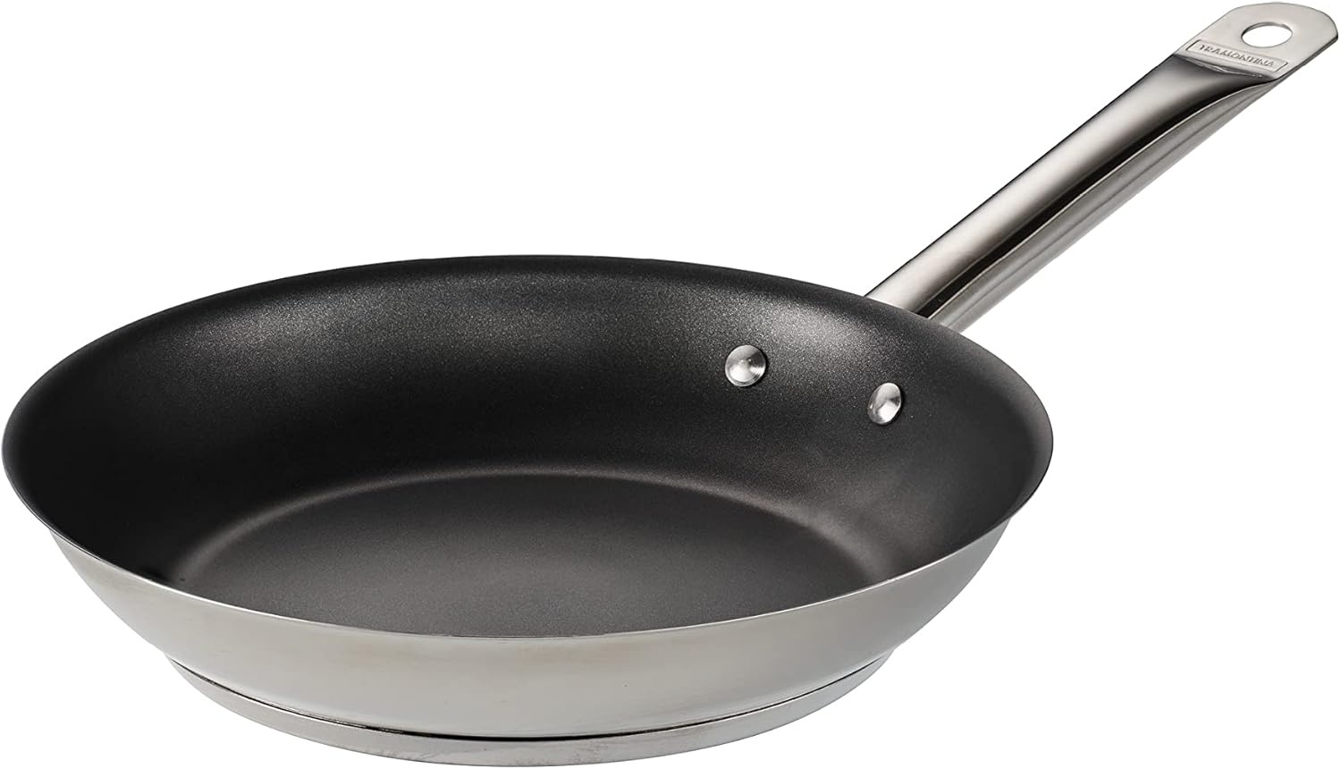 image:imageTramontina 10Inch Non Stick Frying Pan TriPly Base Stainless Steel Skillet with Reinforced Nonstick Coating Dishwasher and Oven SafeBlack