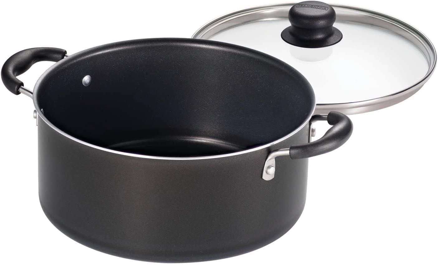 image:imageTramontina Primaware 15Piece Non Stick Cookware Set with Lids and Utensils Aluminum Nonstick Pots and Pans Kitchen Set StormStorm