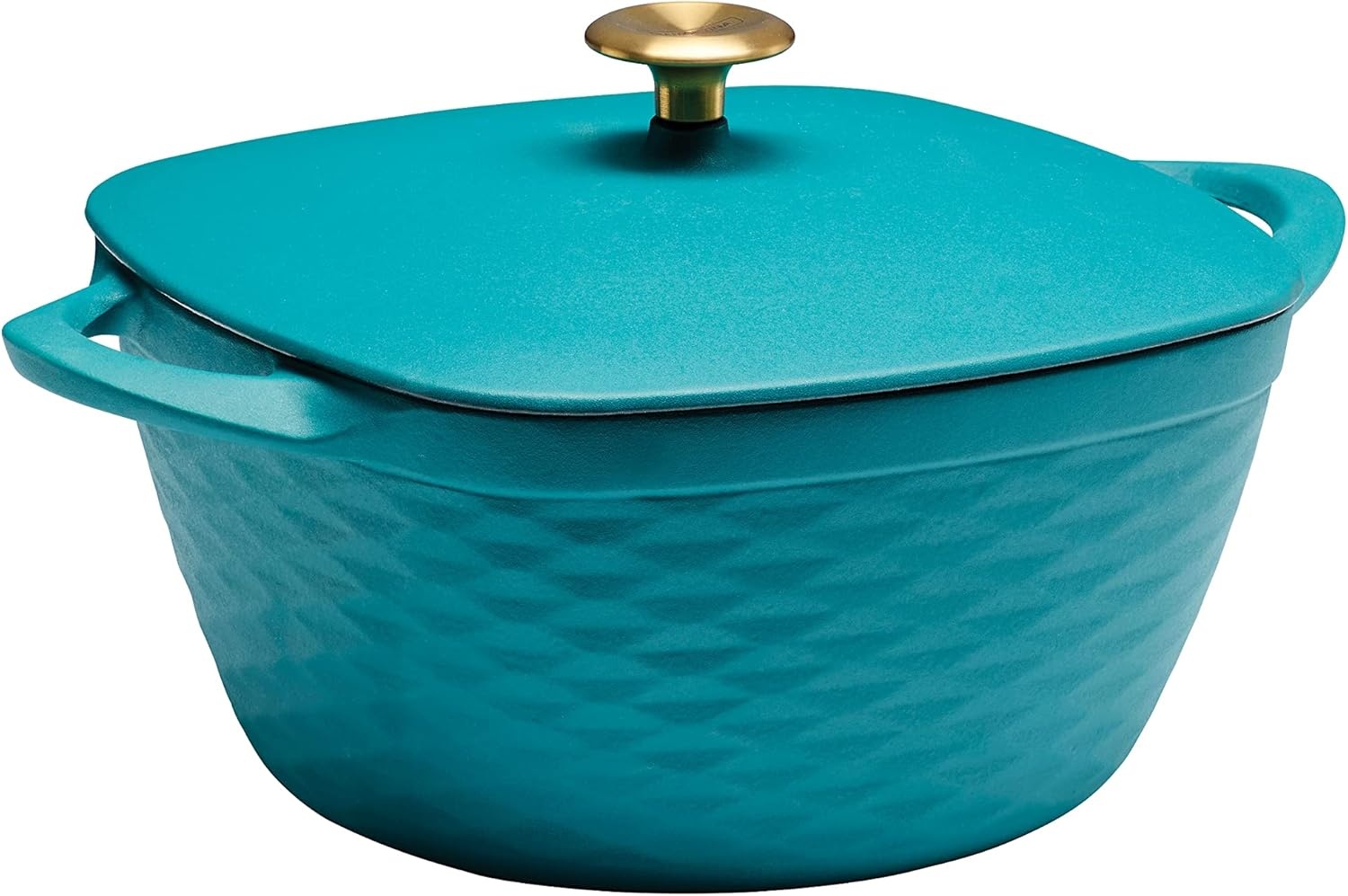 image:imagePrisma 7 Qt Enameled Cast Iron Covered Square Dutch Oven Teal
