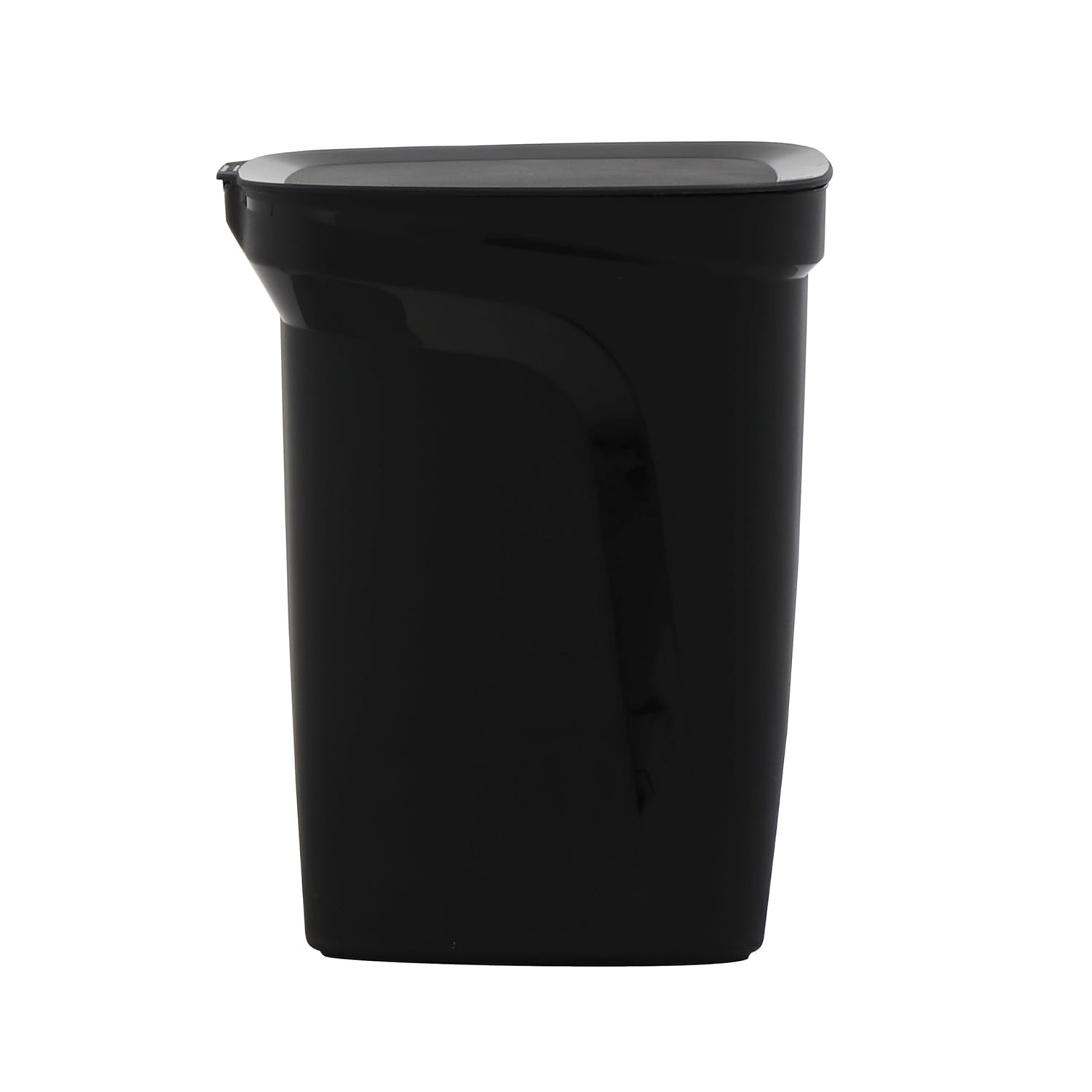 image:imageTramontina 25 Gallon Plastic Trash Bin with Step Pedal Black Durable Injection Molded Design Lid Liner and Steel Rod 81200022DS