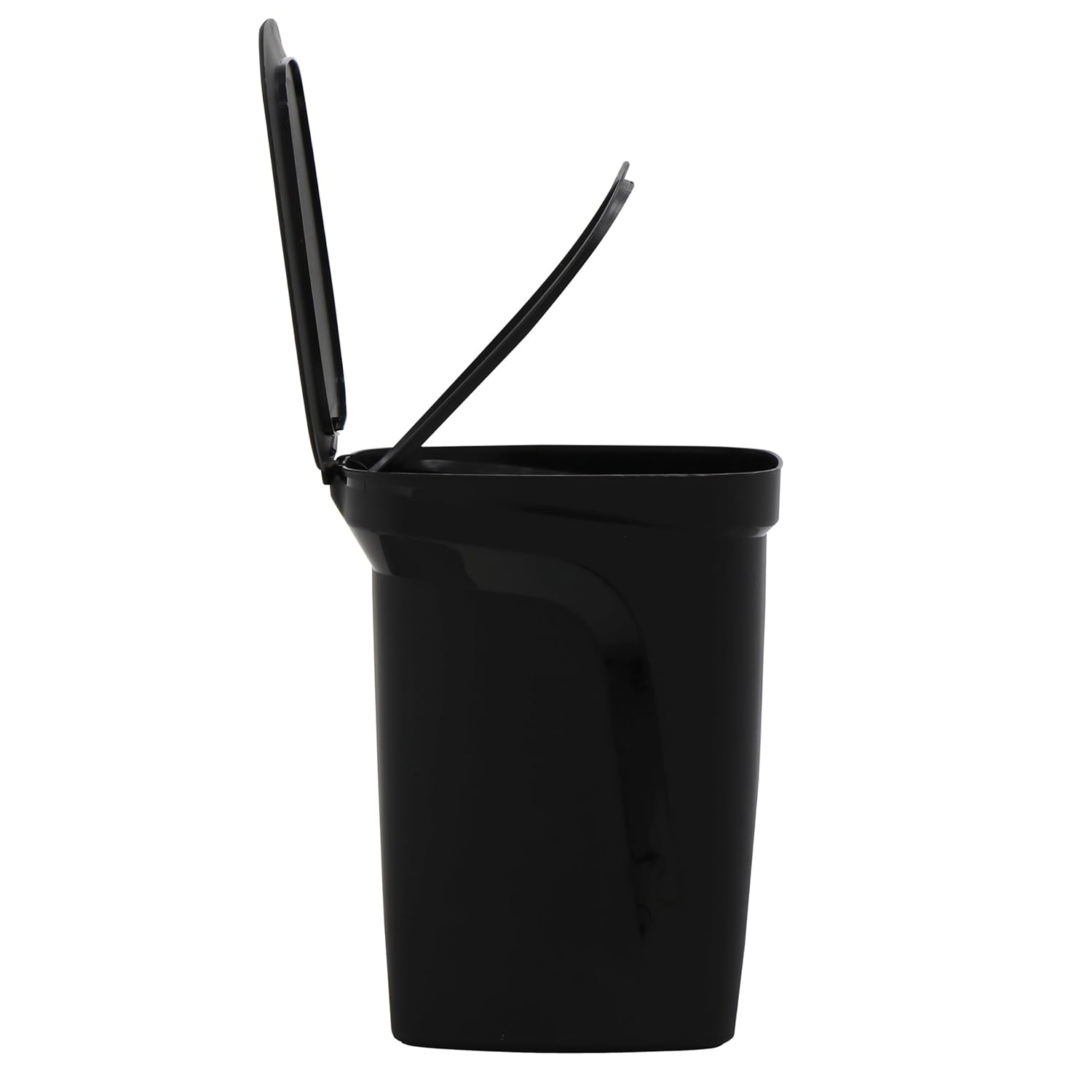 image:imageTramontina 25 Gallon Plastic Trash Bin with Step Pedal Black Durable Injection Molded Design Lid Liner and Steel Rod 81200022DS