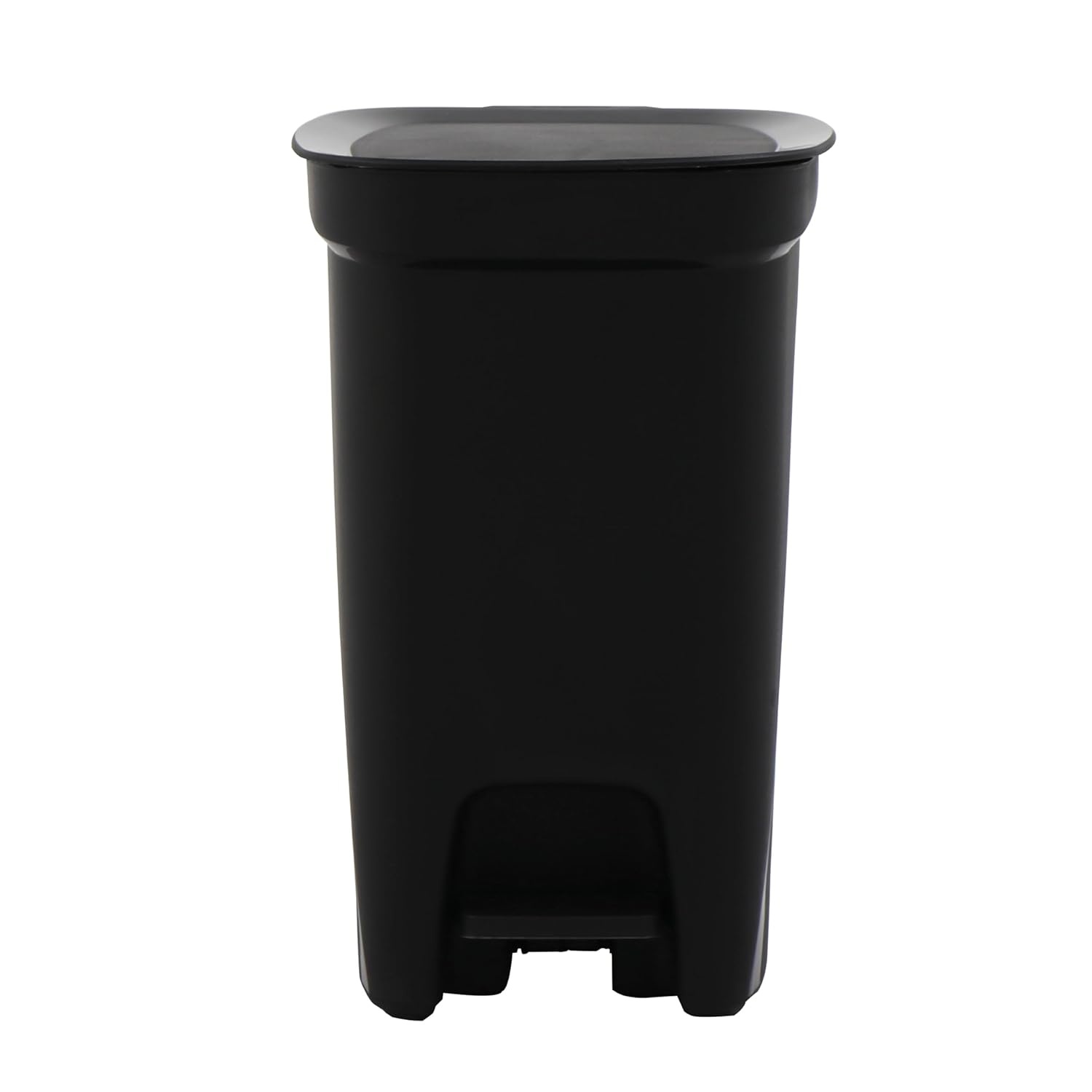 image:imageTramontina 25 Gallon Plastic Trash Bin with Step Pedal Black Durable Injection Molded Design Lid Liner and Steel Rod 81200022DS