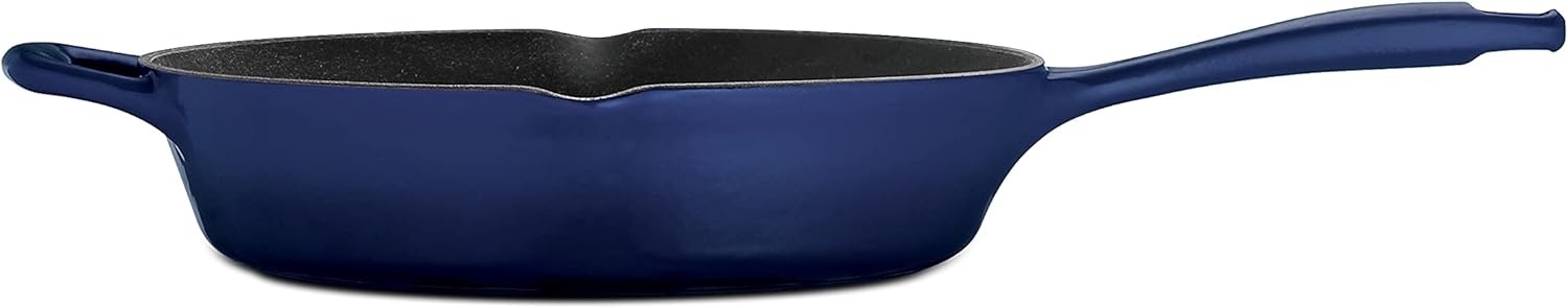 image:imageTramontina Bestow Enameled Cast Iron Grill Pan with Press 11inch RedBlue
