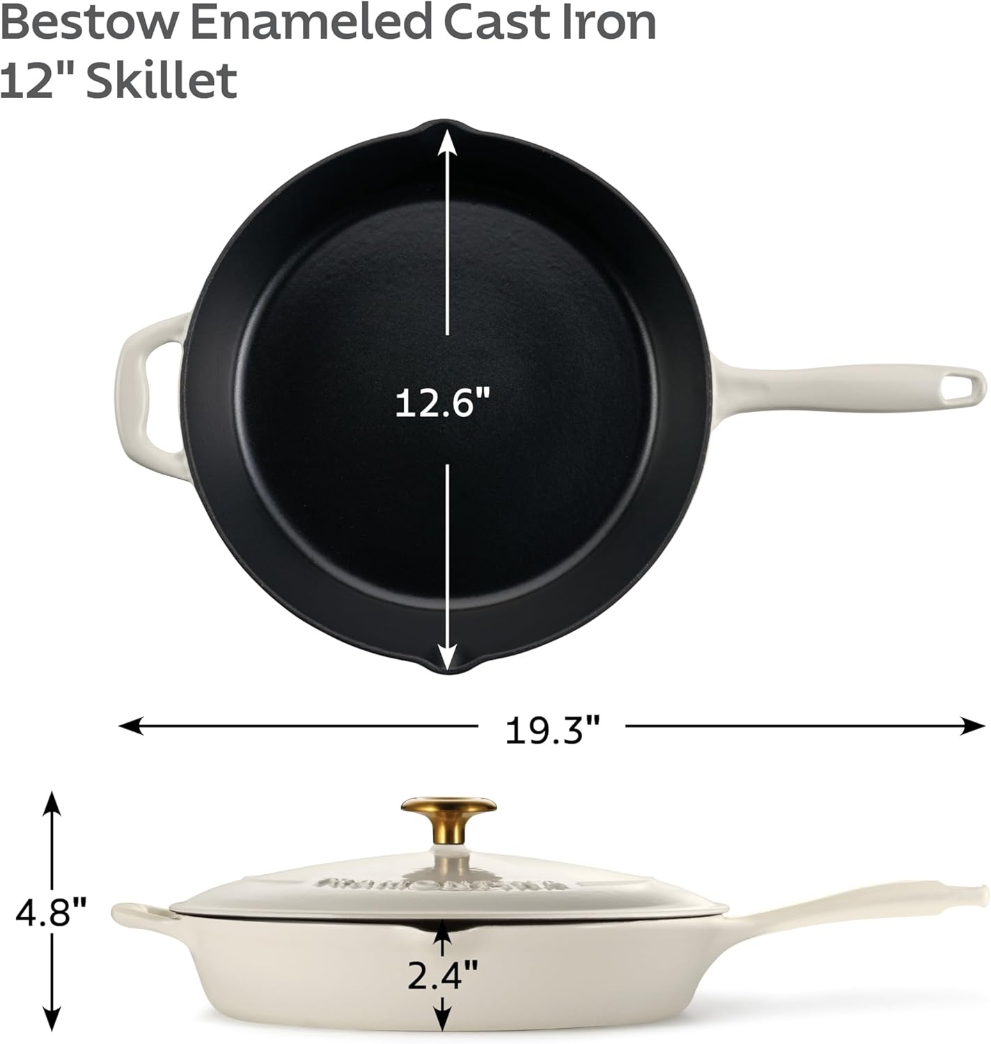 image:imageTramontina Bestow Enameled Cast Iron Grill Pan with Press 11inch RedLatte