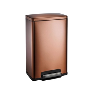 image:imageTramontina 13 Gallon Stainless Steel Step Can  Stainless Steel Bronze