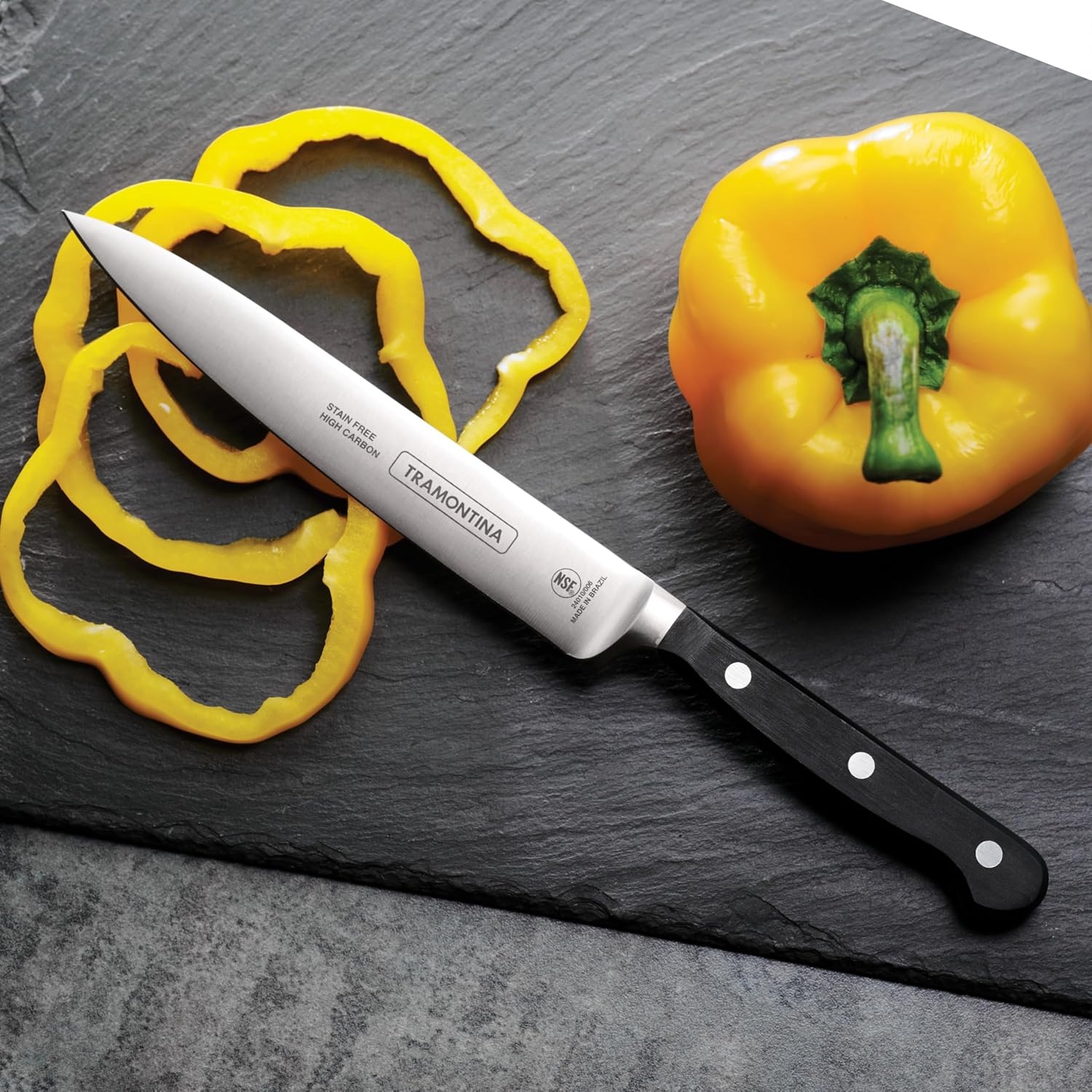 image:imageTramontina Pro Series Forged 7Piece Kitchen Knife Block Set3Piece Starter Set