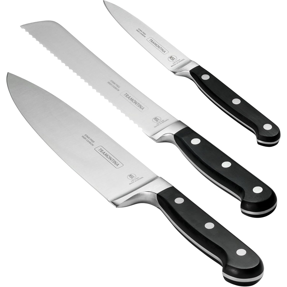 image:imageTramontina Pro Series Forged 7Piece Kitchen Knife Block Set3Piece Precision Set