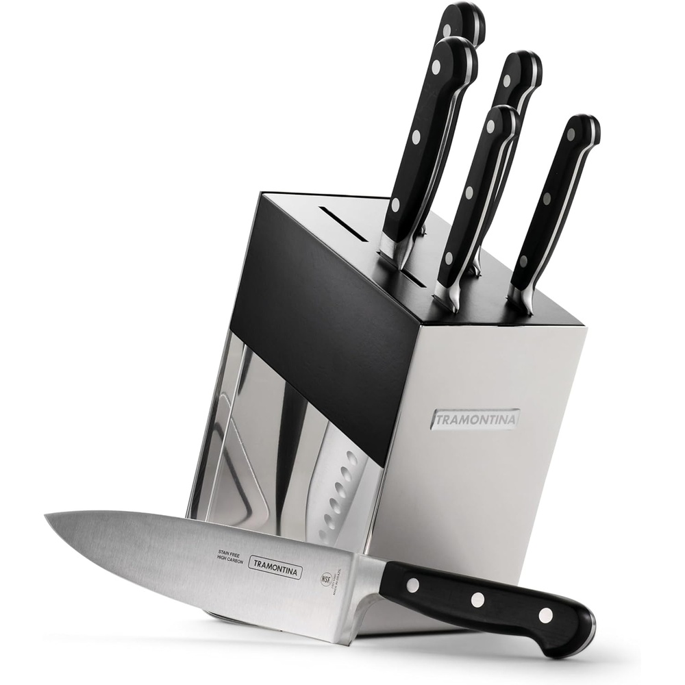 image:imageTramontina Pro Series Forged 7Piece Kitchen Knife Block Set7Piece Block Set