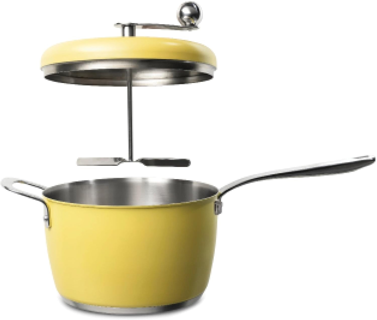 image:imageTramontina Golden Pop Popcorn Maker 55Quart Stainless Steel Stovetop Popcorn Popper Compatible with All Stovetops YellowYellow