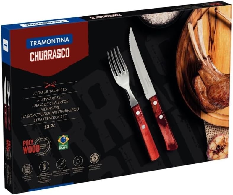 image:imageTramontina 29899219 Barbecue Set Red 12Piece