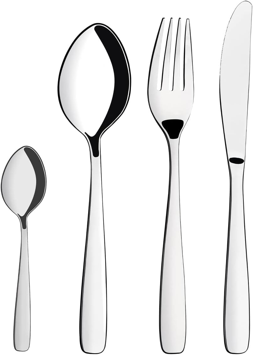 image:imageTramontina Cutlery Set with Steak Knives 12 Piece Sharp Knife and Fork Set with Wooden Handles Camping Kitchen Rustic Dishwasher Safe 29899199Stainless Steel