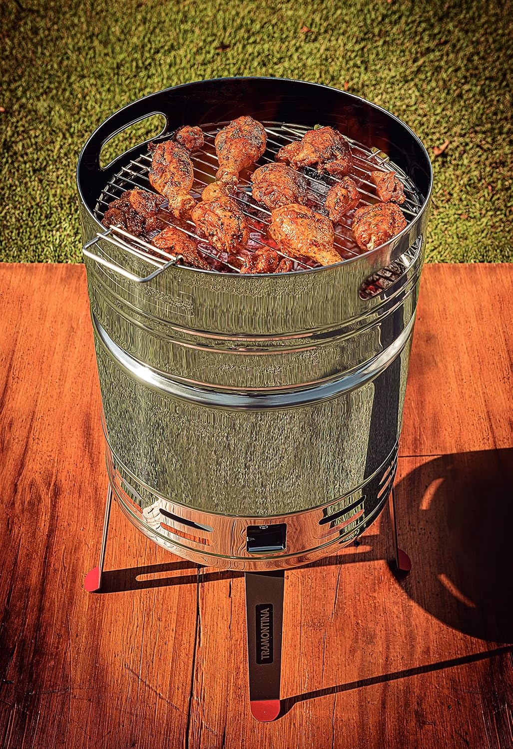image:imageTramontina TCP400 26500006 Shrasco Barbecue Grill Diameter 157 inches 40 cm For Charcoal Stoves Tubular Grill Made in BrazilDiameter 157 inches 40 cm tube type