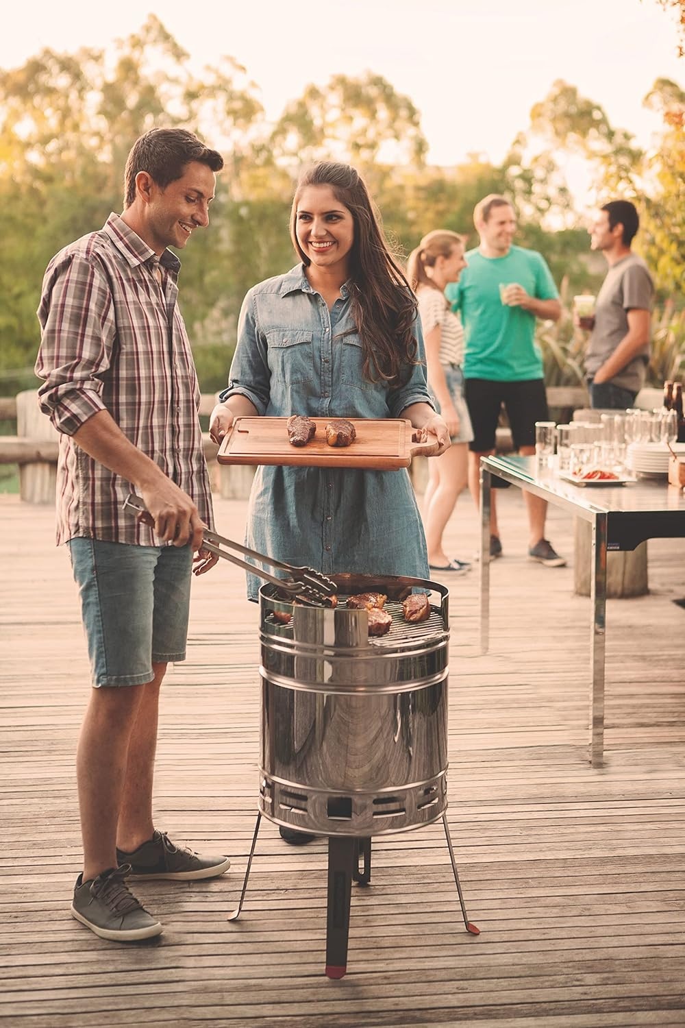 image:imageTramontina TCP400 26500006 Shrasco Barbecue Grill Diameter 157 inches 40 cm For Charcoal Stoves Tubular Grill Made in BrazilDiameter 157 inches 40 cm tube type