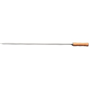 image:imageTramontina 26418065 Wooden Handle Barbecue Skewer Churrasco Skewers Double 256 inches 65 cm For Large Meats Made in Brazil TRAMONTINA75cm