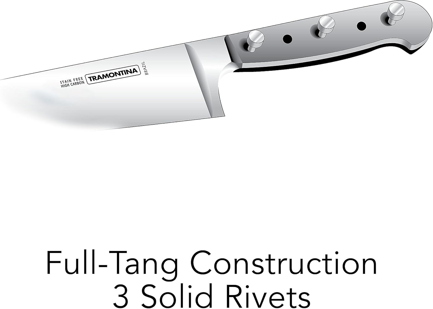 image:imageTramontina Professional 2Piece Carving Set 8inch High Carbon Steel Blade Slicing Knife with Carving Fork Polywood Handles Dishwasher Safe2Piece Carving Set