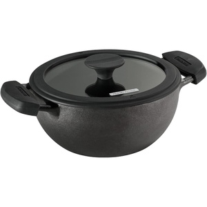 image:imageTramontina Utsava 39Quart PreSeasoned Cast Iron Kadai with Lid Kadhai Pot for Indian Cooking23Quart