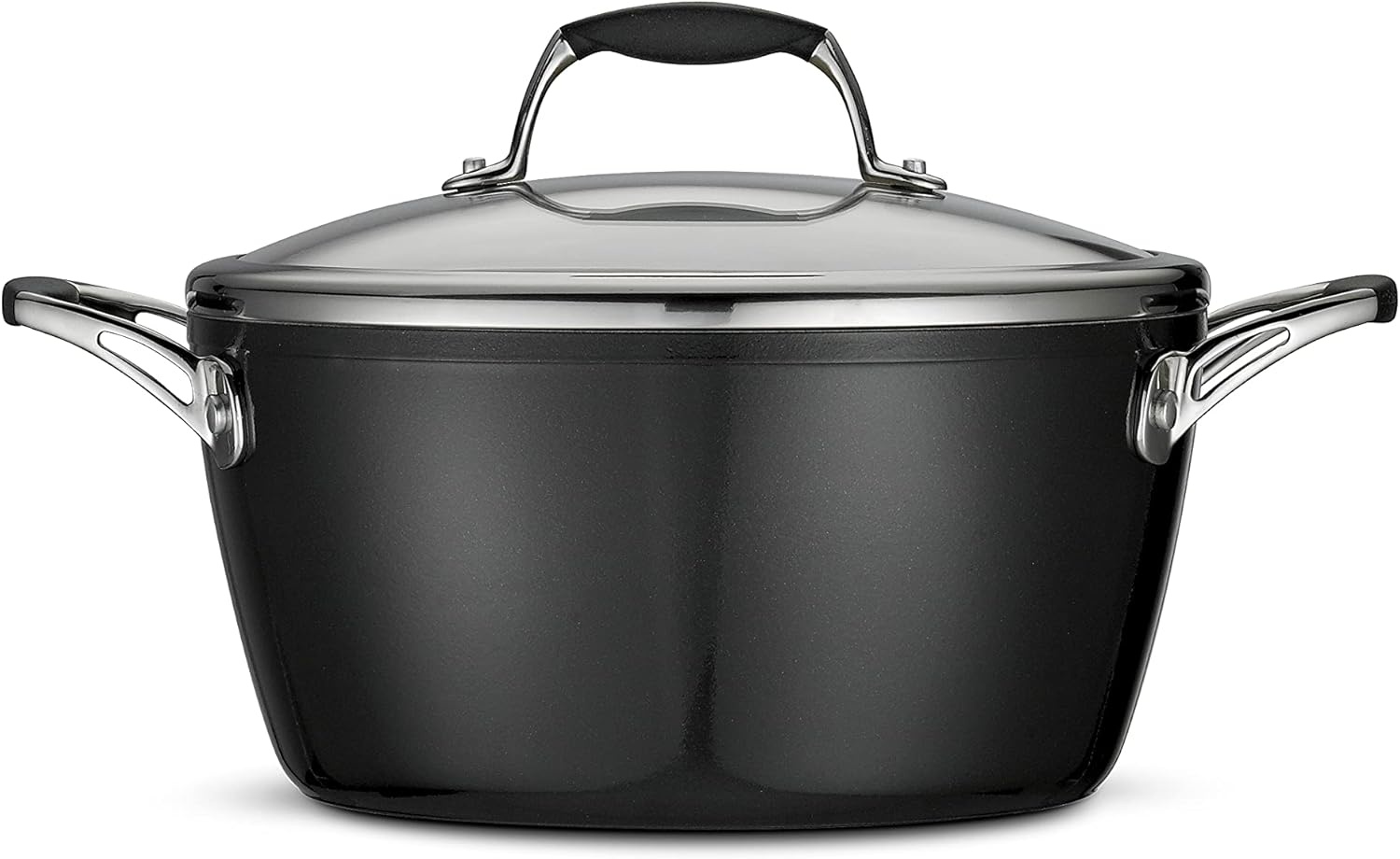image:imageTramontina Ceramica Deluxe 5Quart Dutch Oven Pot with Lid Ceramic Non Stick OvenSafe Metallic BlackDutch Oven