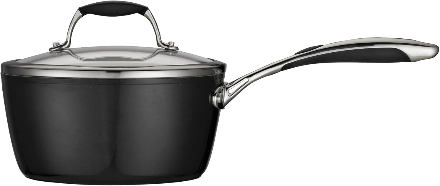 image:imageTramontina Ceramica Deluxe 5Quart Dutch Oven Pot with Lid Ceramic Non Stick OvenSafe Metallic BlackSauce Pan