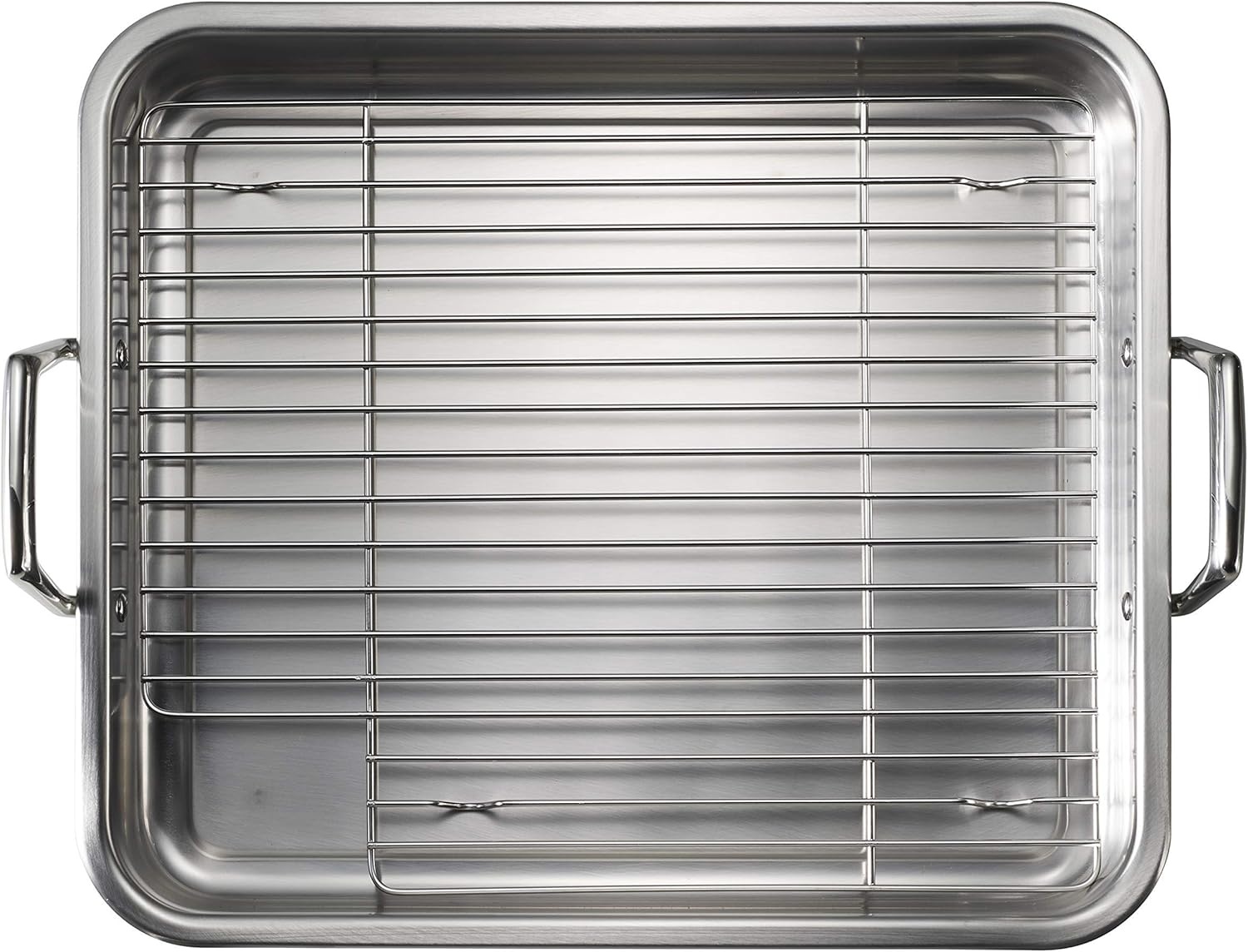 image:imageTramontina 135Inch Stainless Steel Roasting Pan with Rack Turkey Roaster for Oven Dishwasher Safe Made in Brazil165Inch