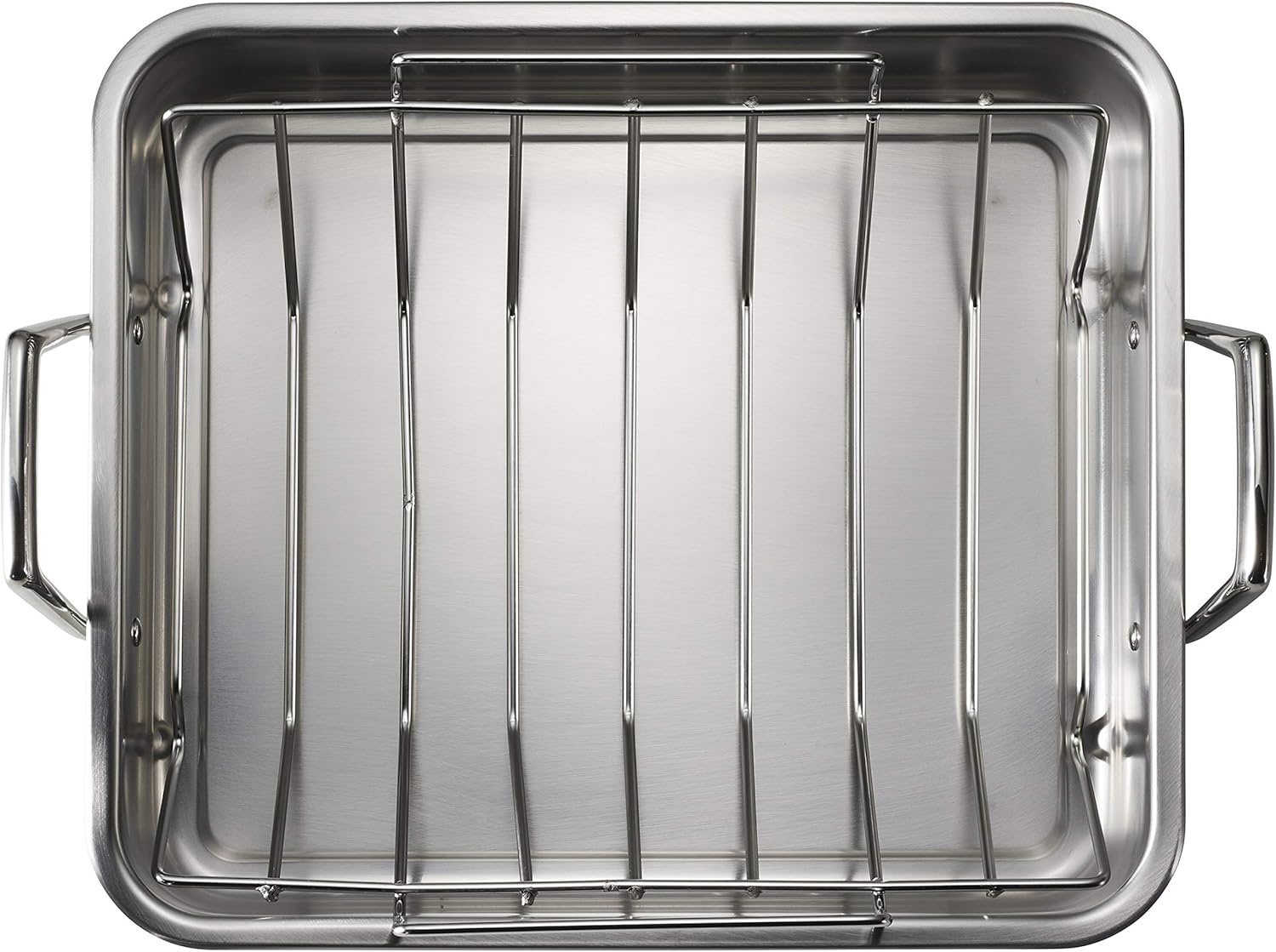 image:imageTramontina 135Inch Stainless Steel Roasting Pan with Rack Turkey Roaster for Oven Dishwasher Safe Made in Brazil165Inch