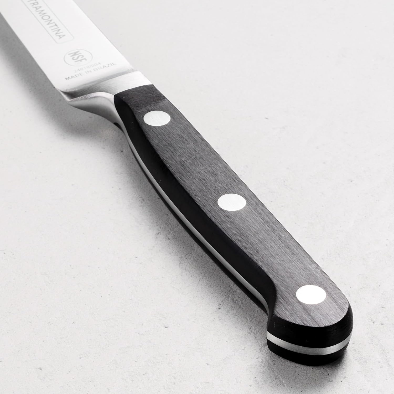 image:imageTramontina Pro Series Forged 8Inch Chef Knife Stainfree HighCarbon Steel Kitchen Knives for Cooking4Inch Paring Knife