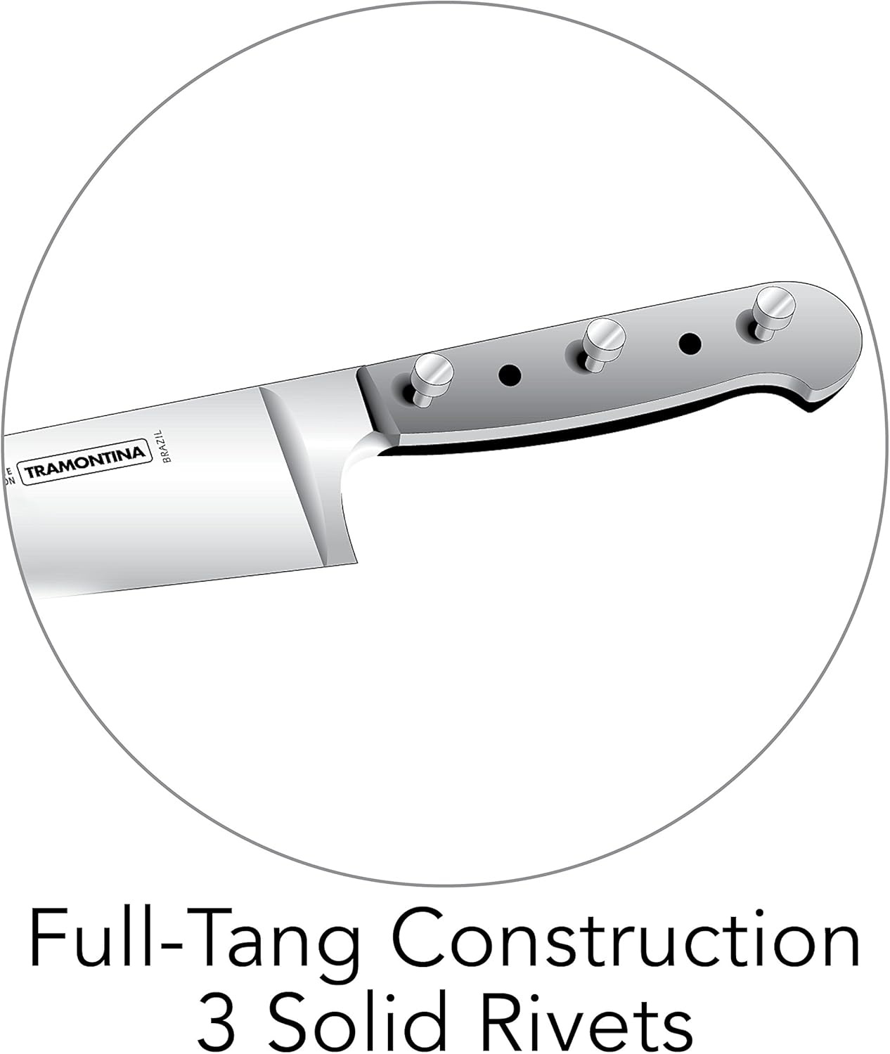 image:imageTramontina Pro Series Forged 8Inch Chef Knife Stainfree HighCarbon Steel Kitchen Knives for Cooking6Inch Utility Knife