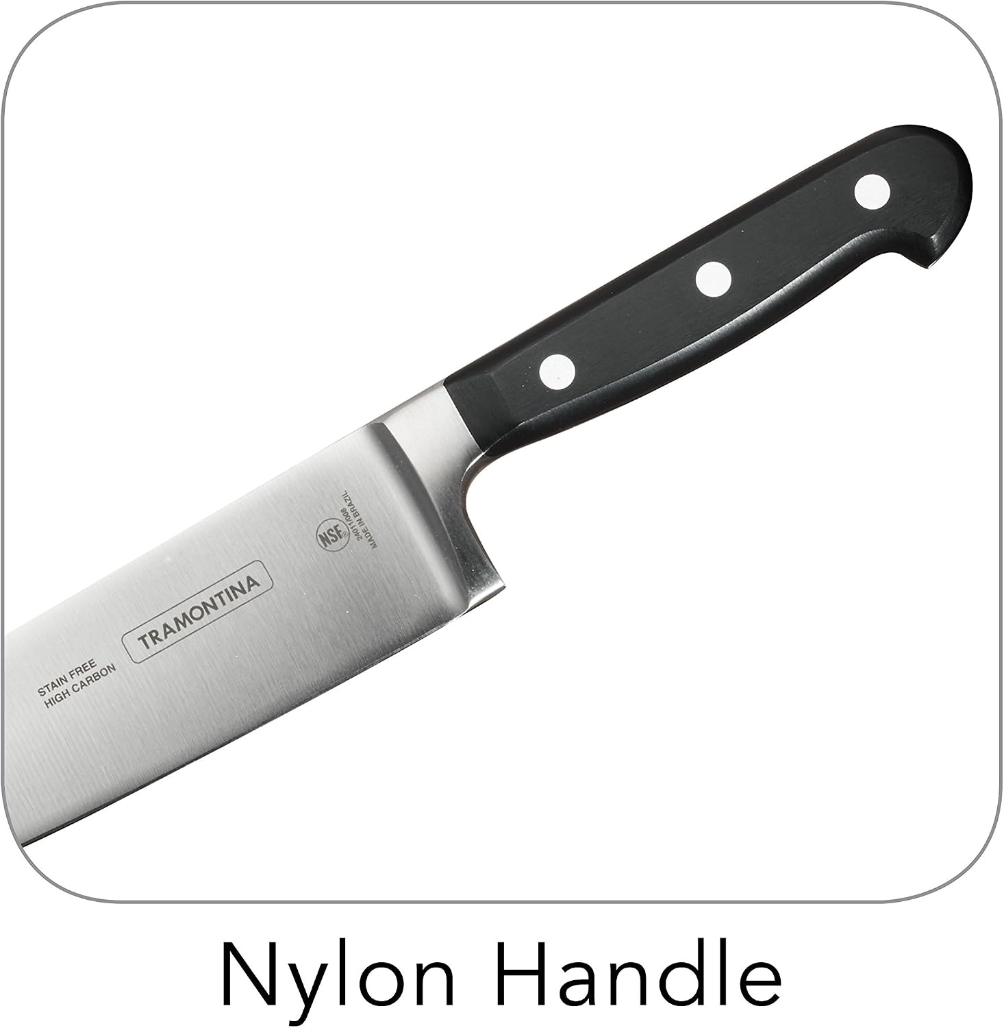 image:imageTramontina Pro Series Forged 8Inch Chef Knife Stainfree HighCarbon Steel Kitchen Knives for Cooking8Inch Chefs Knife