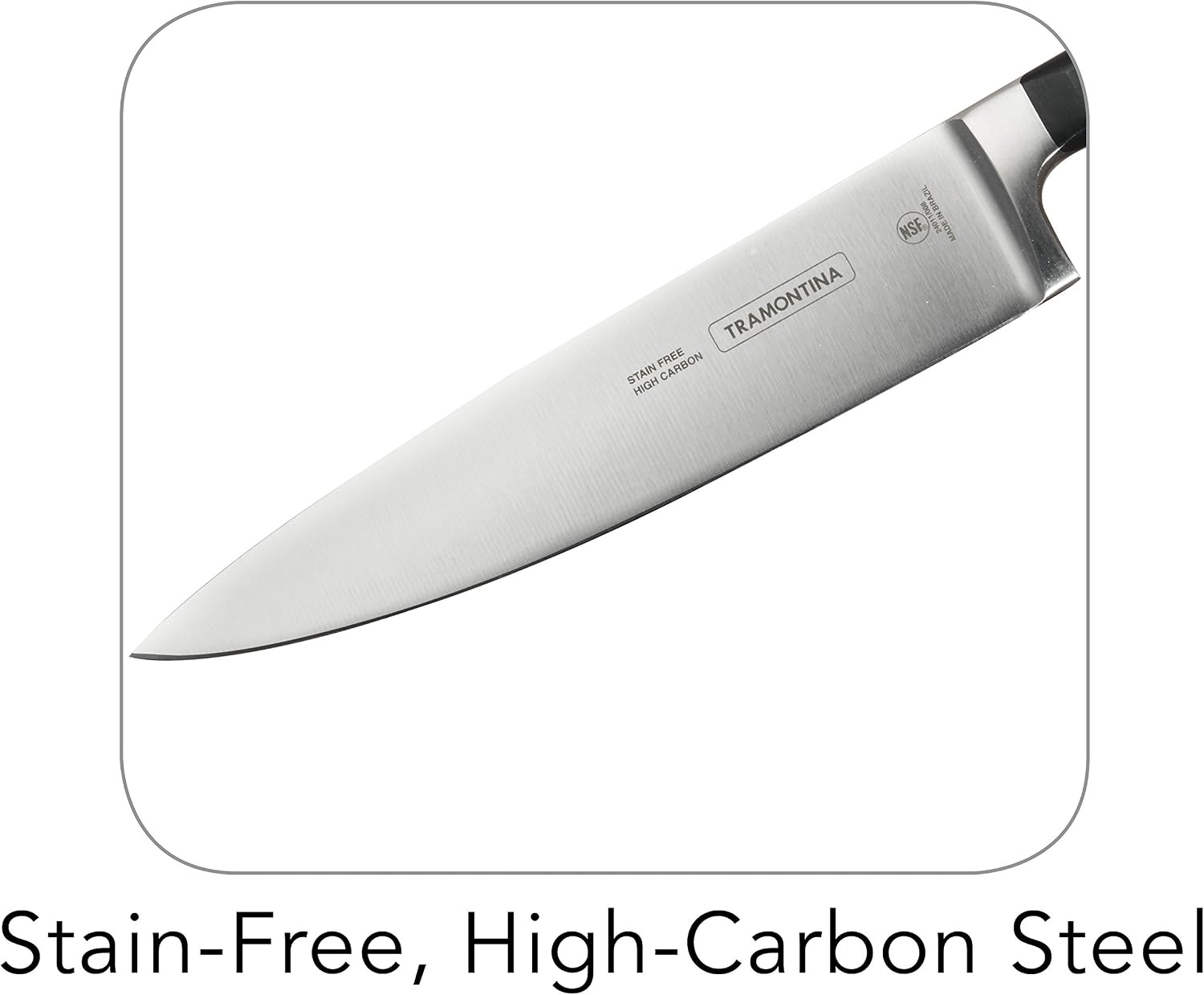 image:imageTramontina Pro Series Forged 8Inch Chef Knife Stainfree HighCarbon Steel Kitchen Knives for Cooking8Inch Chefs Knife