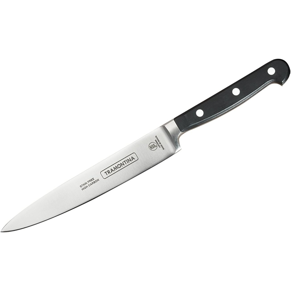 image:imageTramontina Pro Series Forged 8Inch Chef Knife Stainfree HighCarbon Steel Kitchen Knives for Cooking6Inch Utility Knife